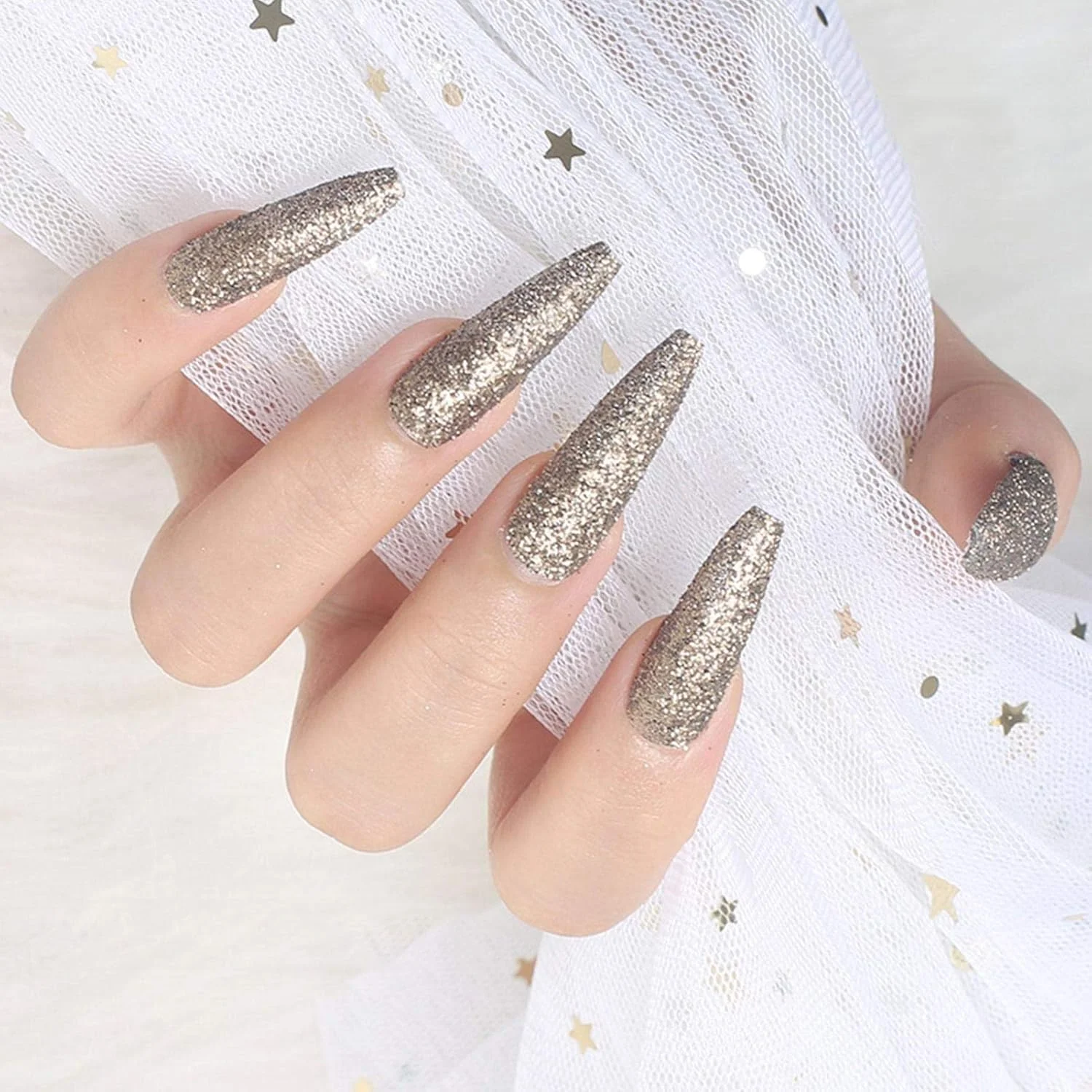 کیت پودر اکلیل ناخن، جعبه پولک های براق، پودر دیپ پولکی، ناخن های بادوام، بدون نیاز به نور UV