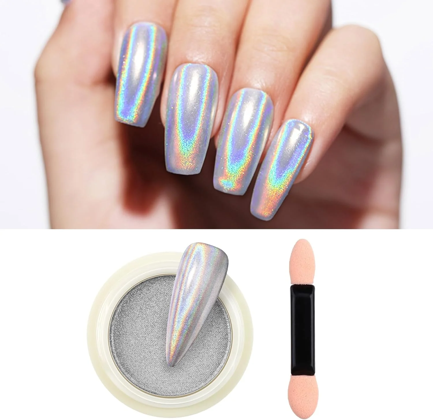 پودر ناخن کروم - پودر ناخن هولوگرافیک - پودر ناخن کروم متالیک - گرد و غبار براق کننده مانیکور جامد - رنگدانه مرواریدی نئون رنگین کمانی آینه ای پودر ناخن کروم - پودر ناخن هولوگرافیک - پودر ناخن کروم متالیک - گرد و غبار براق کننده مانیکور جامد - رنگدانه مرواریدی نئون رنگین کمانی آینه ای