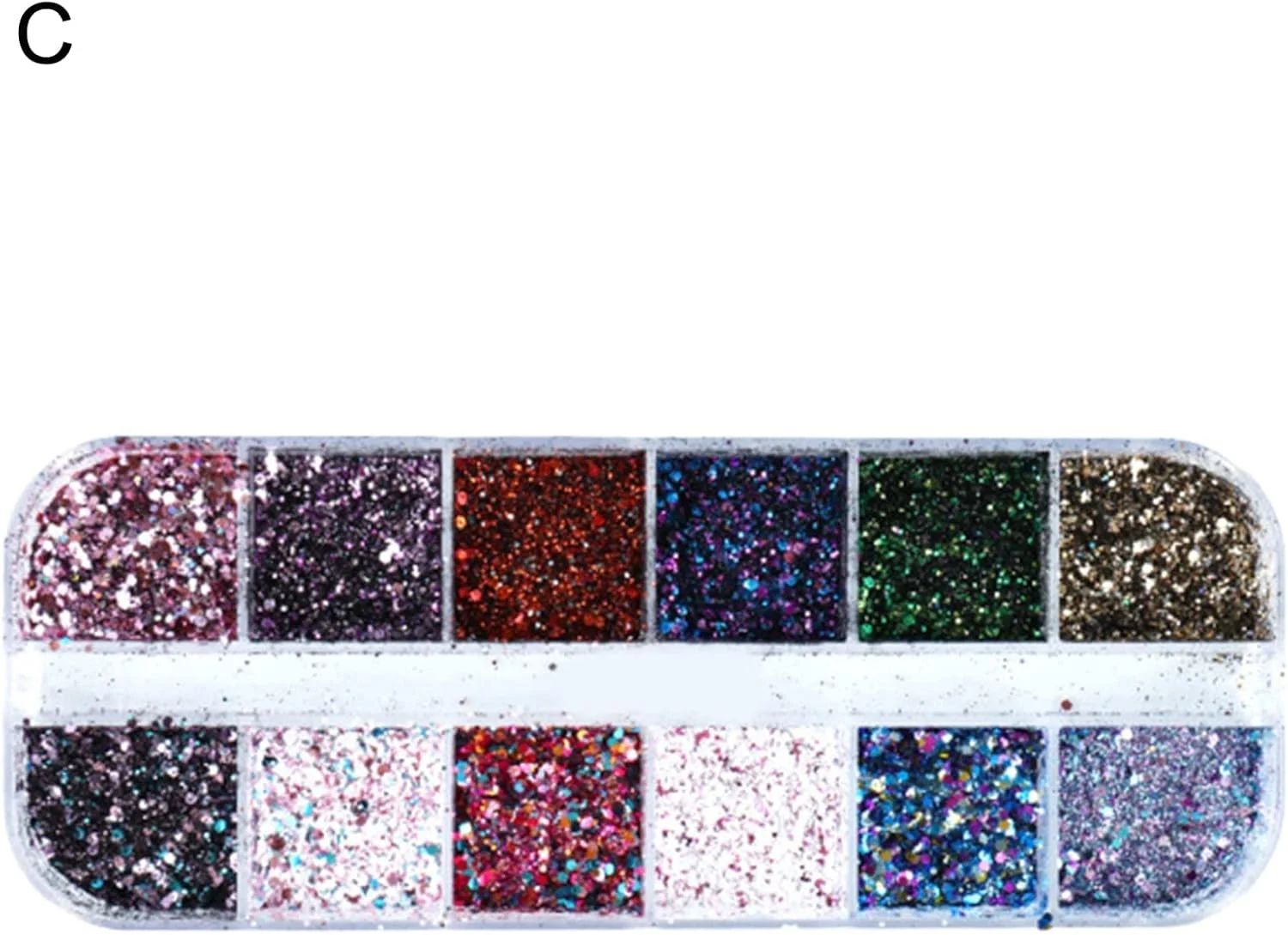 پودر اکلیل ناخن، پولک های تزئینی براق ناخن، هولوگرافیک، مناسب برای طراحی ناخن