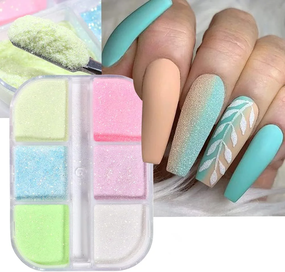 پودر اکلیل ناخن شبتاب هولوگرافیک، کیت 6 رنگ لوازم طراحی ناخن، رنگدانههای فلورسنت براق سه بعدی، پودر اکریلیک ناخن، گرد و غبار، اکلیل درخشان پری دریایی، طراحی نوک مانیکور، تزئینات ناخن پودر اکلیل ناخن شبتاب هولوگرافیک، کیت 6 رنگ لوازم طراحی ناخن، رنگدانههای فلورسنت براق سه بعدی، پودر اکریلیک ناخن، گرد و غبار، اکلیل درخشان پری دریایی، طراحی نوک مانیکور، تزئینات ناخن