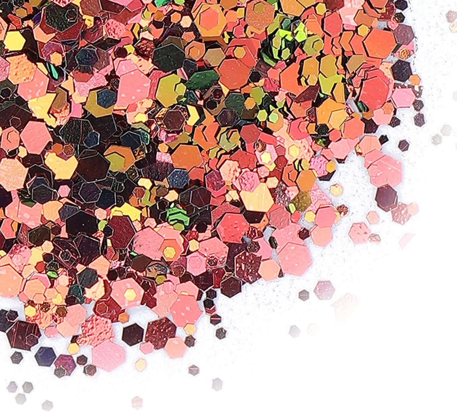 پودر پولک ناخن 50 گرمی، مجموعه پودر اکلیلی، مواد درجه یک بدون بو و کاملا ایمن، پولک های مخلوط تزئینات هنری ناخن اکلیلی (#3)