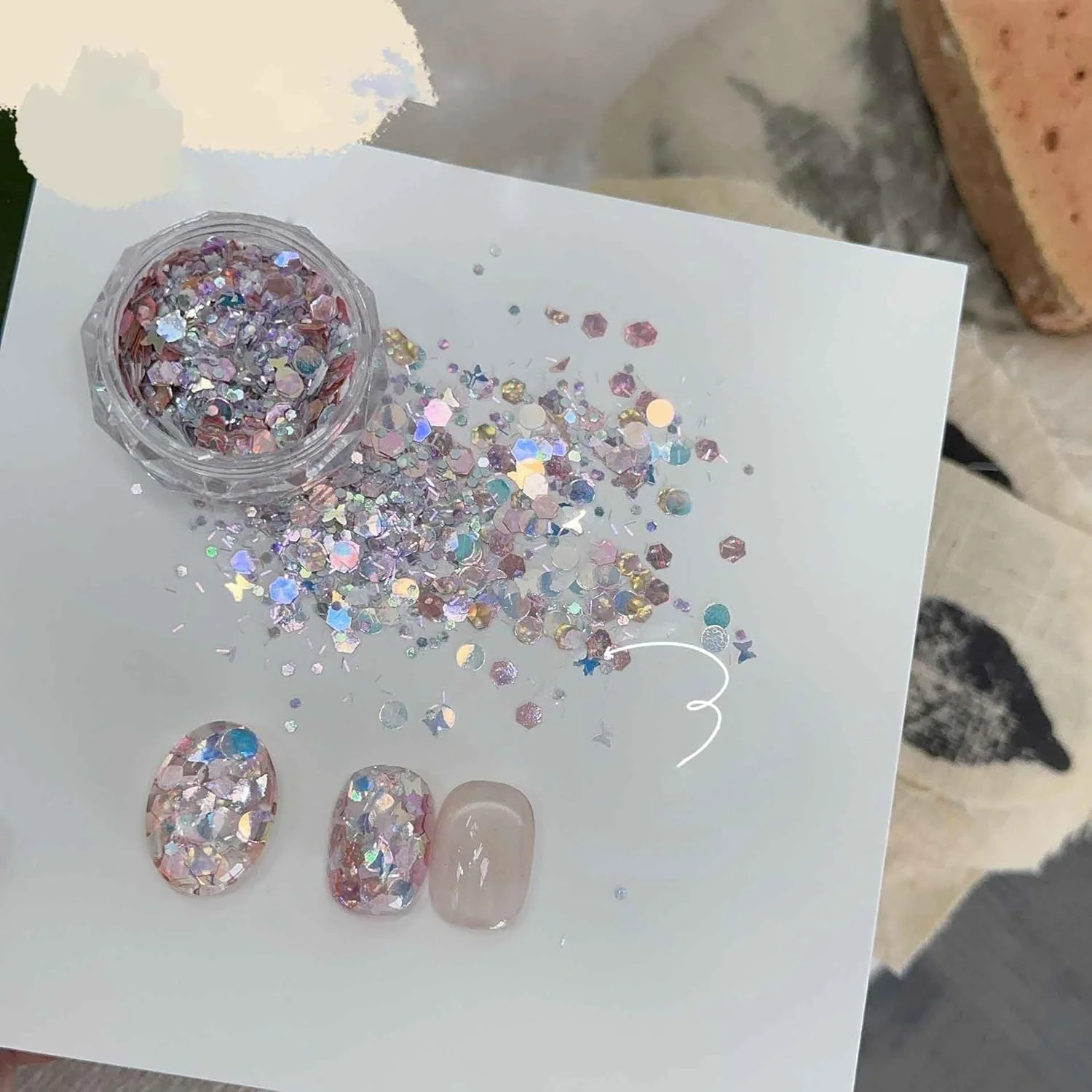 سری اکلیل پولکی ADHERE - پودر اکلیل درشت چند منظوره، 1 عدد پولک براق با گرید آرایشی، برای سالن ناخن، هنر رزین، اپوکسی UV، ساخت اسلایم DIY 1 گرم (دودو) سری اکلیل پولکی ADHERE - پودر اکلیل درشت چند منظوره، 1 عدد پولک براق با گرید آرایشی، برای سالن ناخن، هنر رزین، اپوکسی UV، ساخت اسلایم DIY 1 گرم (دودو)