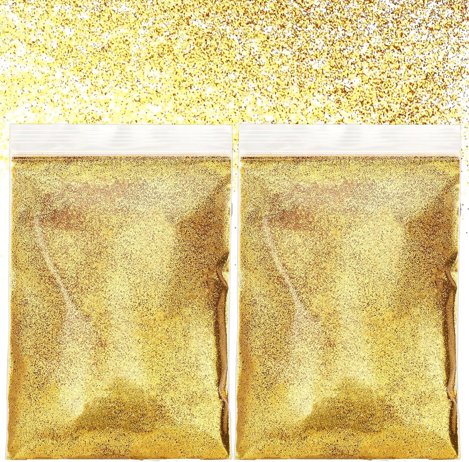 پودر اکلیل بسیار ظریف وین بیوتی 100 گرمی، پولک اکلیلی برای تزئینات آرایشی، هنری ناخن، صورت، کارت سازی و صنایع دستی (طلایی)