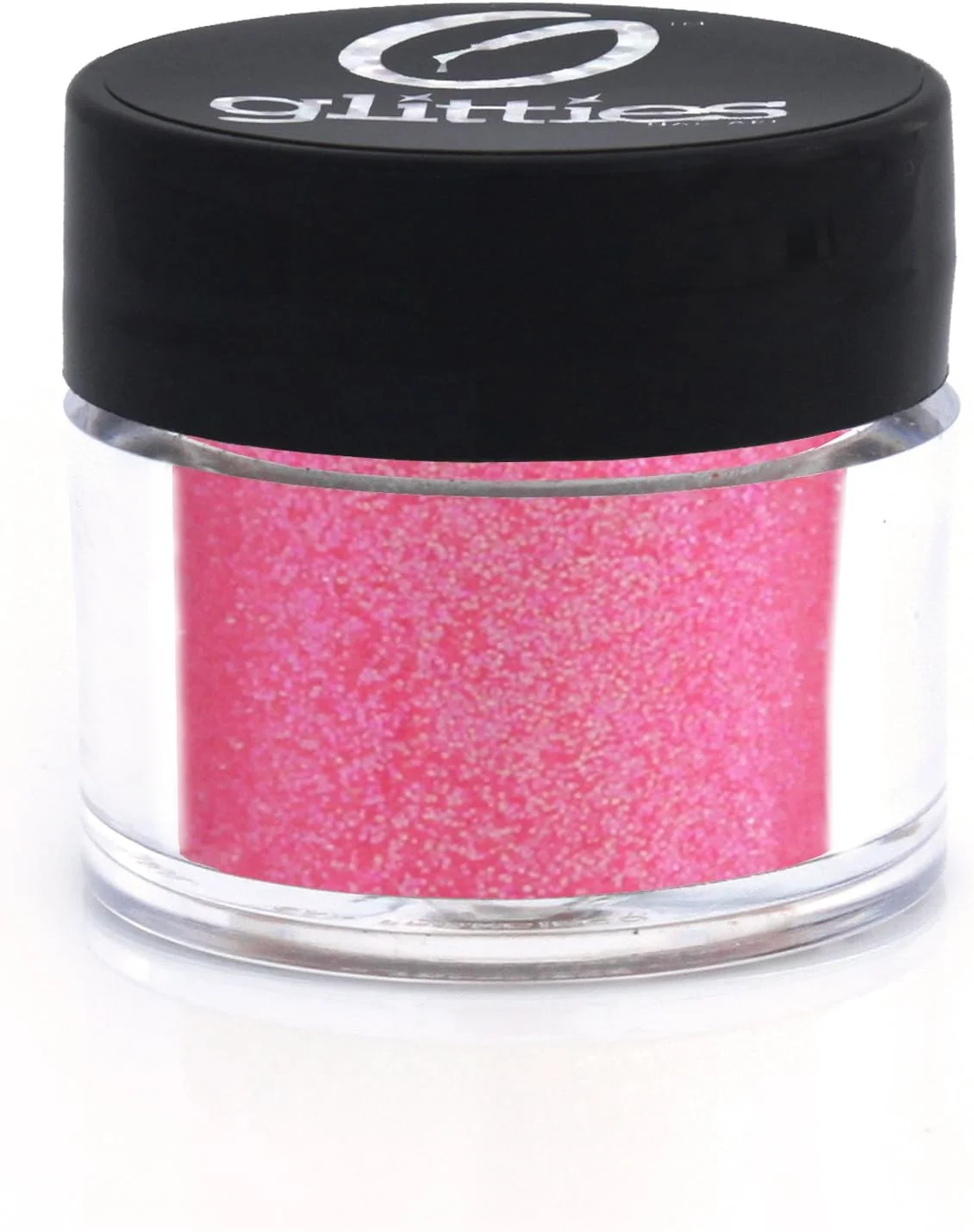 پودر اکلیل ظریف و رنگین کمانی GLITTIES NAIL ART - مناسب برای لاک ژل، پودر ژل و اکریلیک ناخن (صورتی تکان دهنده)