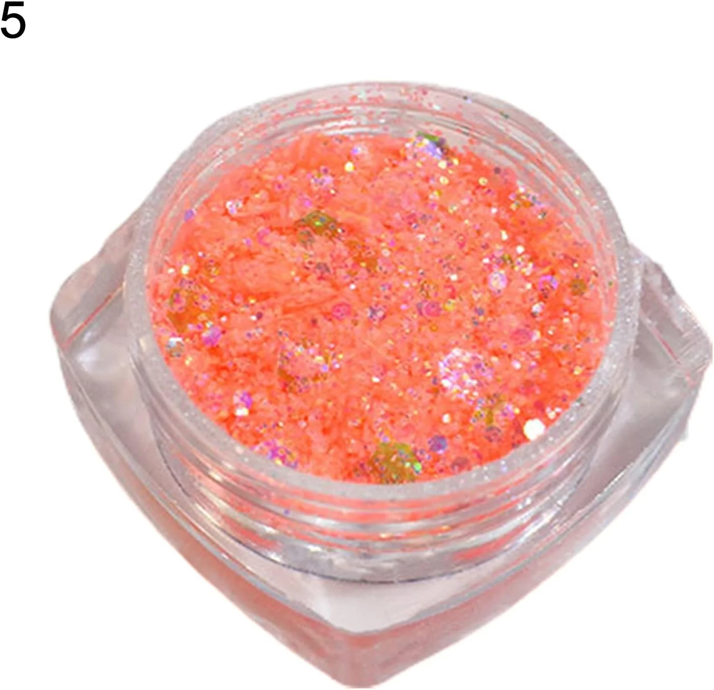 پولک ناخن پودر اکلیلی تزئین ناخن طراحی ناخن برای استفاده خانگی 5