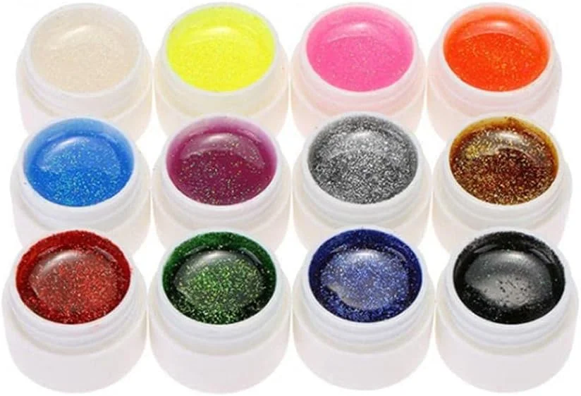 پودر ناخن پودر جلوه آینه ای رنگدانه مانیکور چسب اکلیلی پودر کروم طراحی ناخن رنگین کمانی برای زنان 12 عدد ابزار و لوازم ناخن