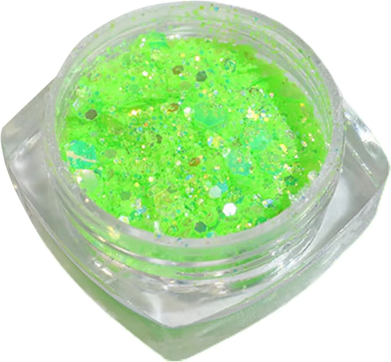 پولک ناخن پودر اکلیلی تزئین ناخن مناسب طراحی ناخن برای استفاده خانگی 6