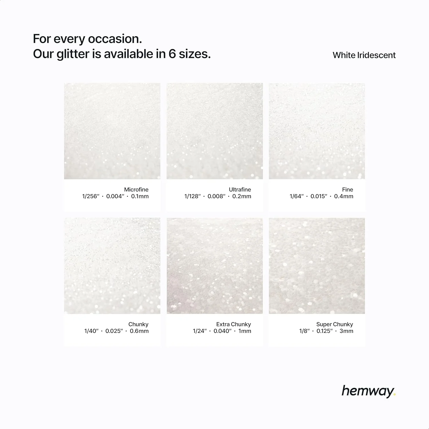 اکلیل سفید صدفی فوق العاده درشت هموی، 115 گرم / 4.1 اونس، پودر متالیک رزین، پولک اکلیلی برای لیوان های اپوکسی، مو، صورت، بدن، چشم، هنر ناخن، جشنواره