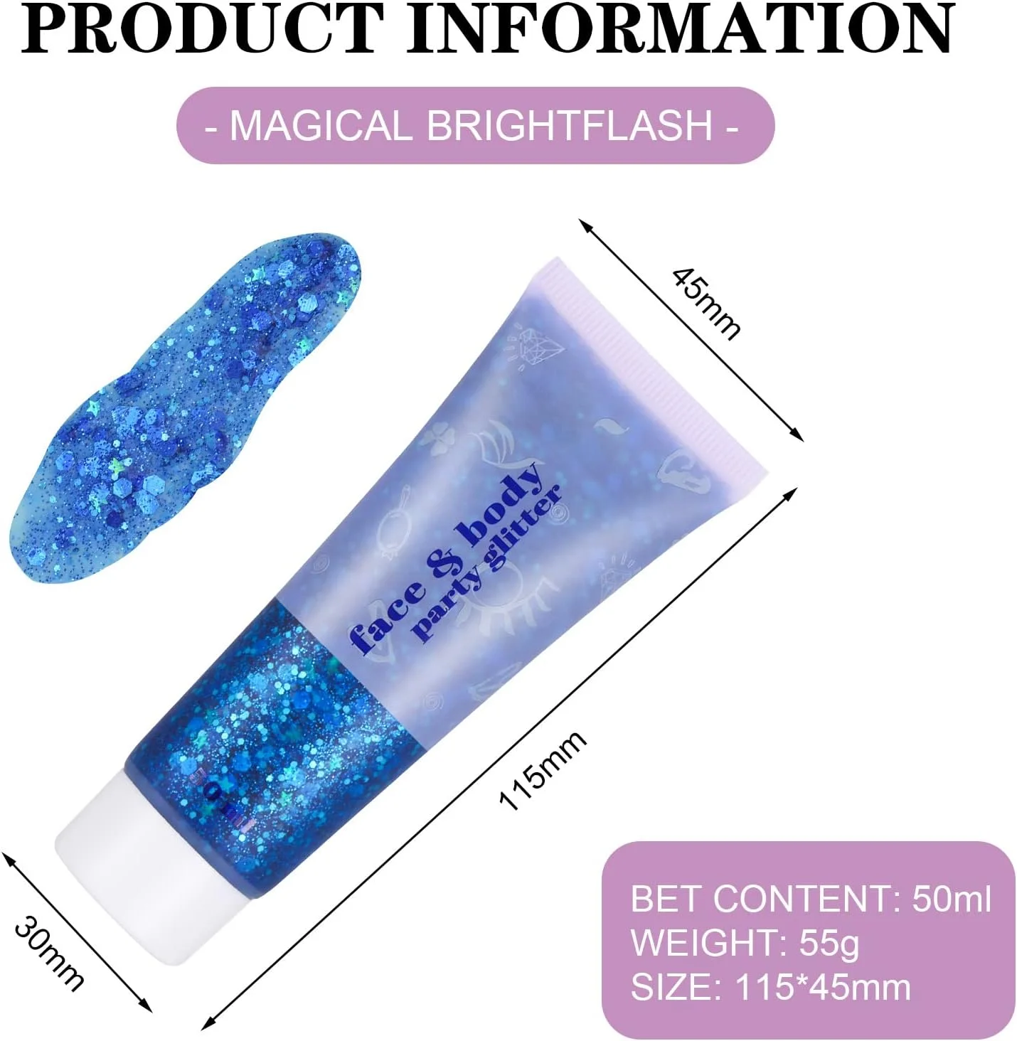 ژل اکلیلی بدن 3 عددی، ژل مایع اکلیلی پولکی پری دریایی 50 میلی لیتری، ژل پودری درشت برای صورت بدن چشم مو ناخن هنر DIY دکوراسیون آرایش مهمانی جشنواره