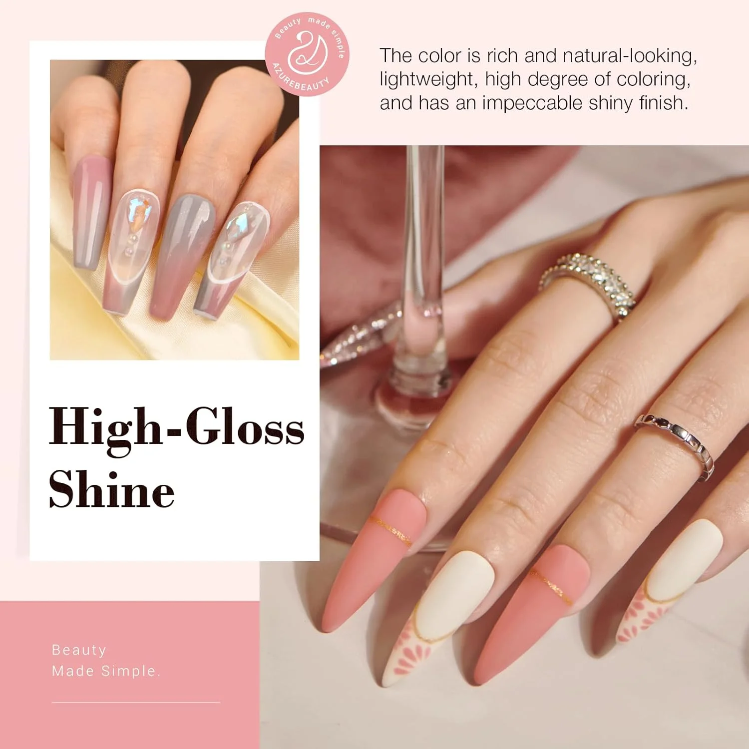 مجموعه پودر کاشت ناخن 31 تکه AZUREBEAUTY، شامل 20 رنگ پودر دیپ اکلیلی، رنگ های برهنه، قهوه ای، صورتی، سفید و خاکستری، ست مایع پودر دیپ به همراه تاپ کت/بیس کت و فعال کننده، مناسب برای طراحی ناخن فرانسوی، مانیکور و طراحی ناخن در منزل، هدیه روز ولنتاین برای بانوان