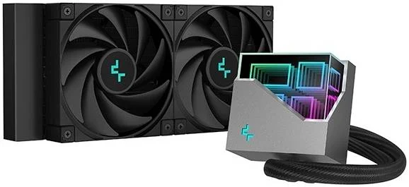 خنک کننده مایع پردازنده مرکزی DeepCool LT520 با عملکرد بالا، رادیاتور 240 میلی‌متری، 2 عدد فن FK120، سرعت فن 500-2250 دور در دقیقه، سرعت پمپ 3100 دور در دقیقه، بلبرینگ دینامیک سیال، نورهای ARGB LED، مشکی | R-LT520-BKAMNF-G-1