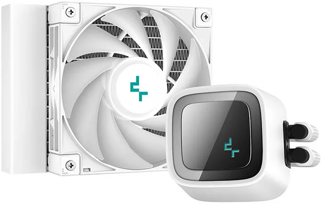خنک کننده مایع پردازنده دیپ کول LS320 WH ARGB 120mm، سرعت پمپ 3100 دور در دقیقه، نویز 19 dBA، کانکتور فن 4 پین PWM، بلبرینگ دینامیکی سیال، ولتاژ نامی 12 VDC، جریان هوای 85.85 CFM، سفید | R-LS320-WHAMMT-G-1