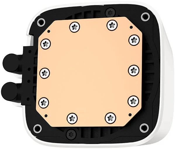خنک کننده مایع پردازنده دیپ کول LS320 WH ARGB 120mm، سرعت پمپ 3100 دور در دقیقه، نویز 19 dBA، کانکتور فن 4 پین PWM، بلبرینگ دینامیکی سیال، ولتاژ نامی 12 VDC، جریان هوای 85.85 CFM، سفید | R-LS320-WHAMMT-G-1