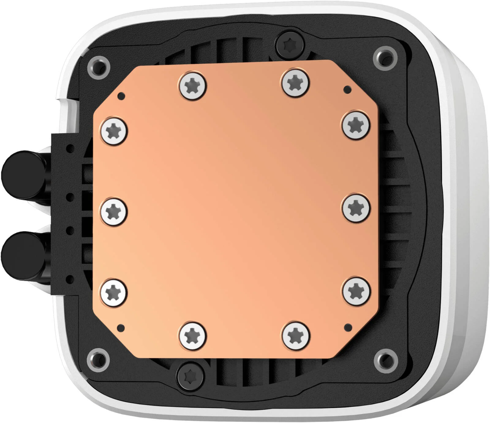 خنک کننده مایع پردازنده دیپ کول مدل LD240 با رادیاتور 240 میلی‌متری، نمایشگر دیجیتال چند خطی LED، نمایش وضعیت لحظه‌ای پردازنده، 2 عدد فن 120 میلی‌متری FD12 ARGB، سرعت فن 2400 دور در دقیقه، جریان هوای 72.04 CFM، سفید | R-LD240-WHDMMN-G-1