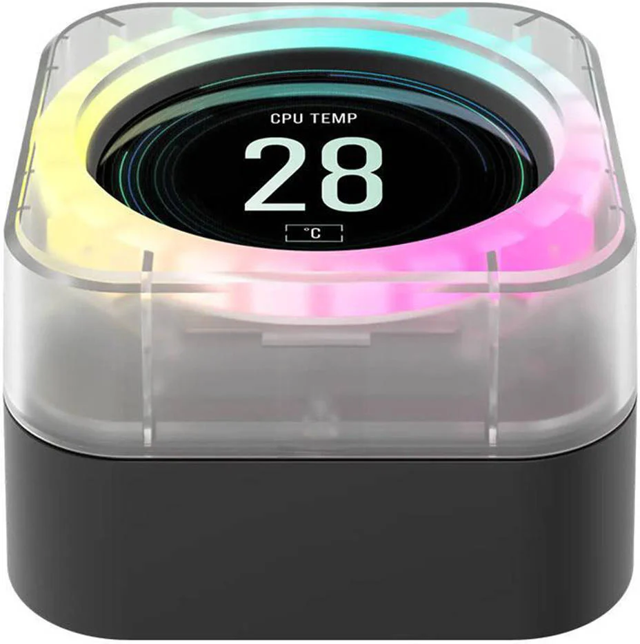 کیت ارتقاء ال سی دی خنک کننده پردازنده Corsair Elite، اندازه صفحه نمایش 2.1 اینچ، 16.7 میلیون رنگ، نرخ تازه سازی 30 هرتز، حداکثر رزولوشن 480x480، Ice - Clear | CW-9060067-WW