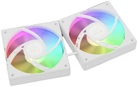 خنک کننده مایع GAMDIAS Chione E4-240، سرعت 800 - 1800 دور در دقیقه، جریان هوای 73.36 CFM، فشار هوای 2.12 mmH2O، کانکتور PWM و همگام سازی 5 ولت، سفید | CHIONE E4-240