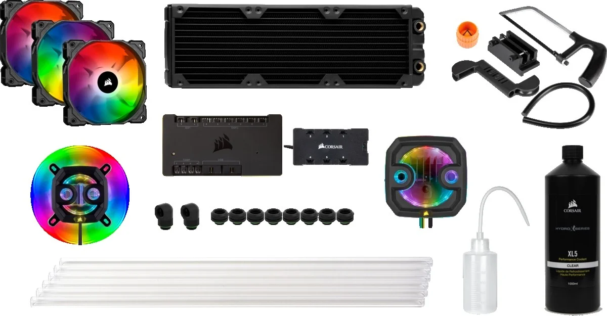 کیت خنک کننده مایع سفارشی CORSAIR Hydro X Series iCUE XH303i RGB | CX-9070004-WW