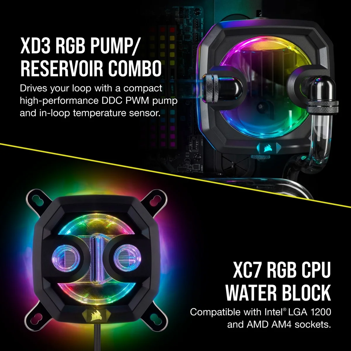کیت خنک کننده مایع سفارشی CORSAIR Hydro X Series iCUE XH303i RGB | CX-9070004-WW کیت خنک کننده مایع سفارشی CORSAIR Hydro X Series iCUE XH303i RGB | CX-9070004-WW
