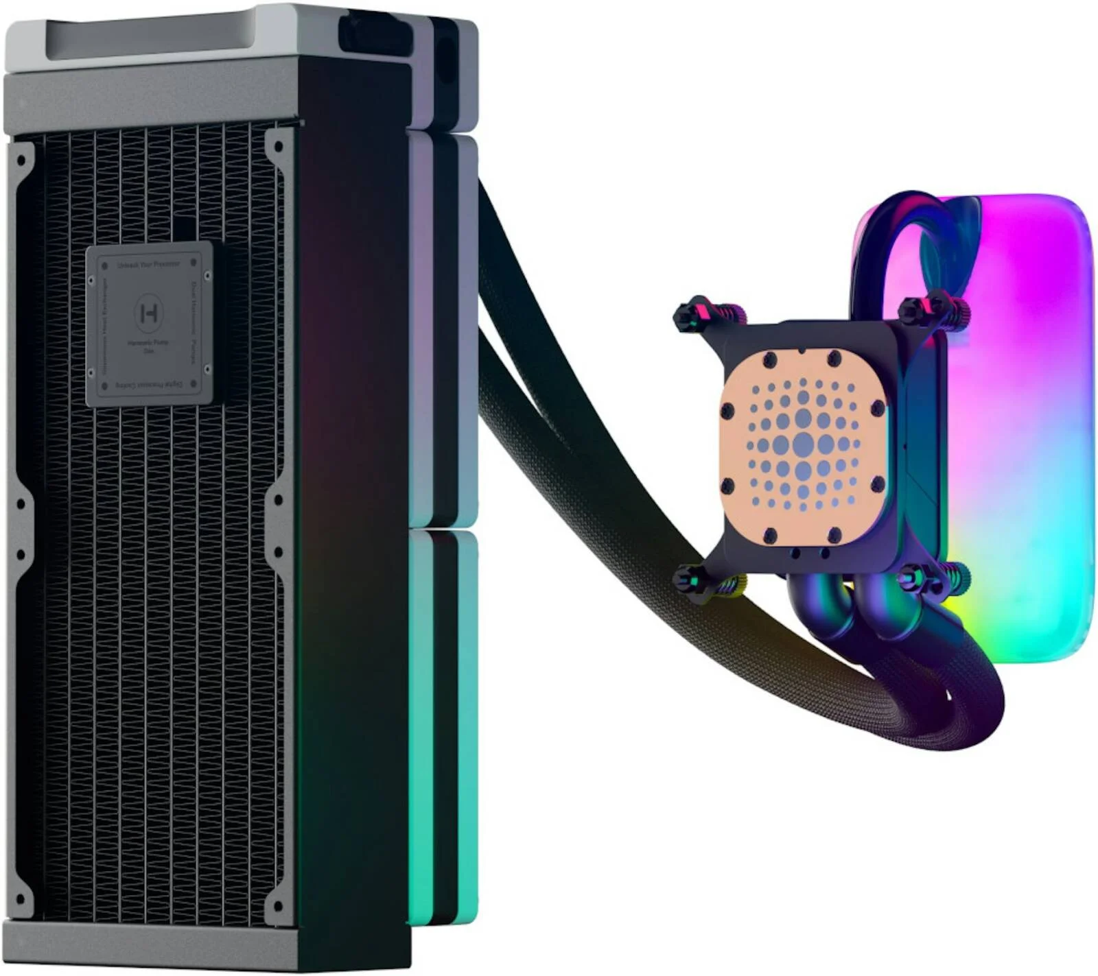 خنک کننده مایع پردازنده مرکزی HYTE THICC Q60، رادیاتور 240 میلیمتری، نمایشگر 5 اینچی Ultraslim IPS، آرایه qRGB 42 پیکسلی، فنهای 32 میلیمتری THICC FP12، پمپهای هارمونیک دوتایی، دهانه شناور لولایی دوتایی، مشکی | FAN-HYTE-Q60-BW خنک کننده مایع پردازنده مرکزی HYTE THICC Q60، رادیاتور 240 میلیمتری، نمایشگر 5 اینچی Ultraslim IPS، آرایه qRGB 42 پیکسلی، فنهای 32 میلیمتری THICC FP12، پمپهای هارمونیک دوتایی، دهانه شناور لولایی دوتایی، مشکی | FAN-HYTE-Q60-BW