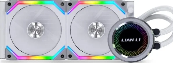 خنک کننده مایع پردازنده لیان لی Galahad 240 AIO SL Edition، سرعت فن 800-1900 دور در دقیقه، جریان هوا 58.54CFM، نویز 32dB، بلبرینگ دینامیکی سیال، سطح نویز، سفید | G89.GA240SLA
