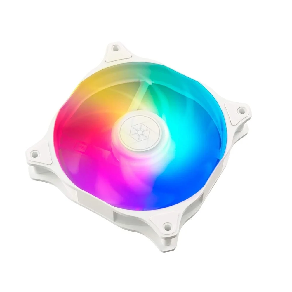 خنک کننده مایع همه کاره 240 میلی متری Silverstone با نورپردازی ARGB، دو فن 120 میلی متری ARGB، مدل PermaFrost، PWM، سازگار با Intel/AMD | SST-PF240W-ARGB-V2