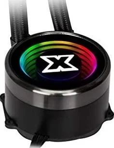 خنک کننده مایع XIGMATEK Aurora 120 (خنک کننده مایع AIO، هد پمپ با نورپردازی Aura، فن 120 میلی متری AT120 Rainbow، صفحه پشتی فلزی تقویت شده) | EN42791
