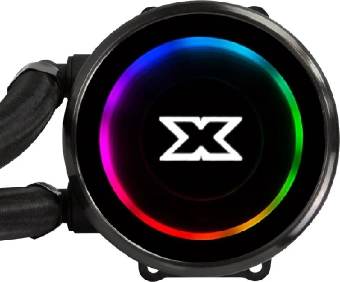 خنک کننده مایع XIGMATEK Aurora 360 (خنک کننده مایع AIO، هد پمپ با نورپردازی Aura، 3 فن 120 میلی متری AT120 Rainbow، صفحه پشتی فلزی تقویت شده) | EN42814