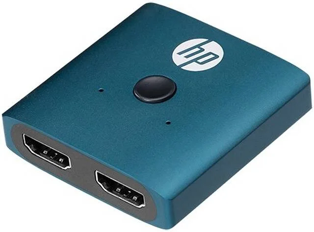 سوئیچ HDMI مدل HP DHC-HD01V، پشتیبانی از 1 ورودی به 2 خروجی یا 2 ورودی به 1 خروجی، پشتیبانی از رزولوشن 4K 30Hz برای نمایشگر HDMI، سازگار با 1080P/720P، آبی | DHC-HD01V - تصویر 2