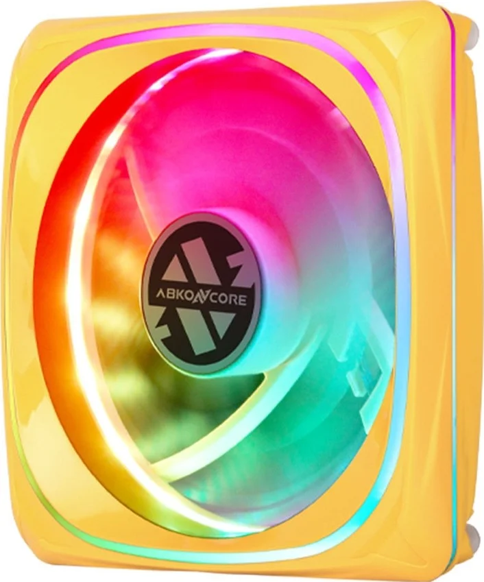 آبکون Core CY120Y ARGB Spectrum Sync (3 در 1) بسته 3 عددی فن های LED ARGB 120 میلی متری به همراه جعبه کنترل و کنترل از راه دور - زرد | CY120Y