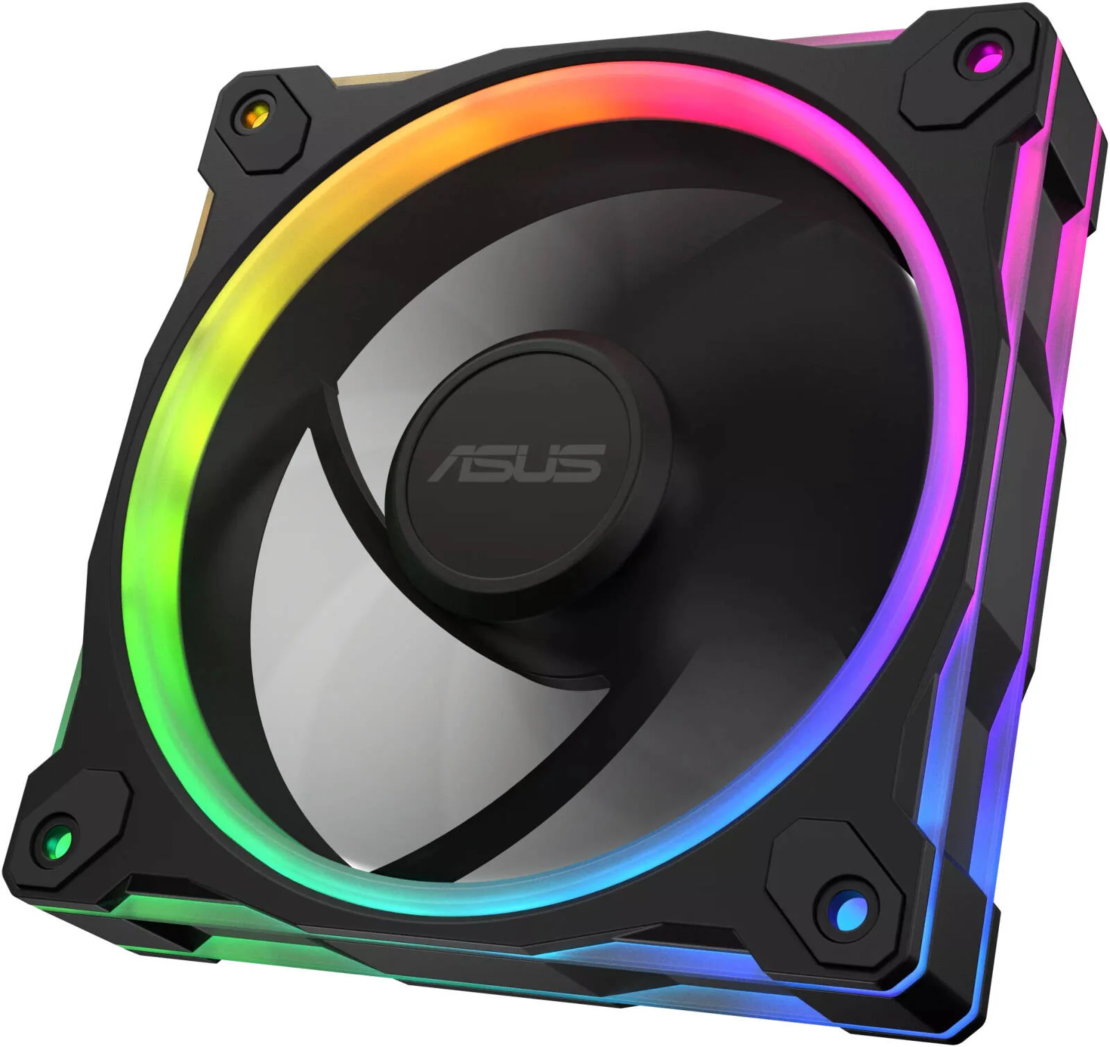 فن معکوس ASUS Prime MR120 aRGB، سرعت فن 1600 دور در دقیقه، جریان هوای فن 58 CFM، پره معکوس، نورپردازی دو طرفه، بلبرینگ آستینی، تک عددی، مشکی | 90DA00L0-B09000