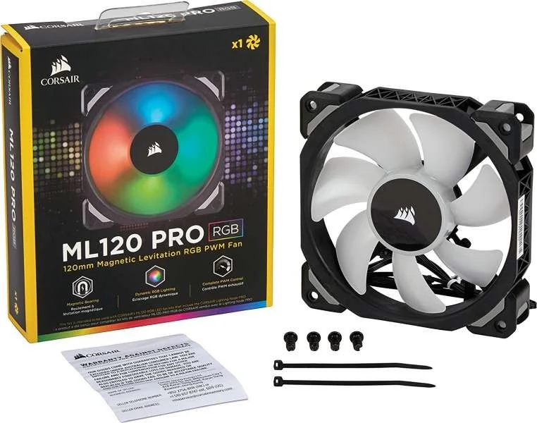 فن مغناطیسی премиум کورسیر ML120 PRO RGB LED 120MM PWM - تک بسته | CO-9050075-WW