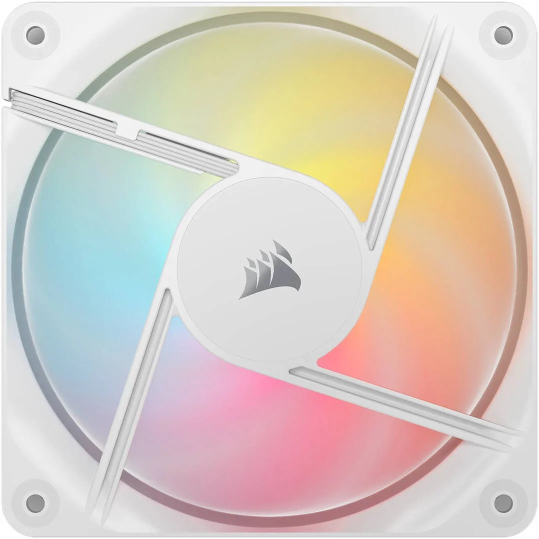 فن های معکوس کورسیر RS120-R ARGB 120mm PWM، جریان هوای فن 65.82 CFM، نوع بلبرینگ مغناطیسی، نوع جریان فشار استاتیک، بسته سه تایی، سفید | CO-9050197-WW فن های معکوس کورسیر RS120-R ARGB 120mm PWM، جریان هوای فن 65.82 CFM، نوع بلبرینگ مغناطیسی، نوع جریان فشار استاتیک، بسته سه تایی، سفید | CO-9050197-WW