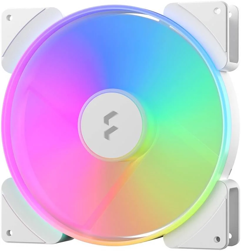 فن کیس کامپیوتر فراکتال دیزاین Prisma AL-18 PWM 180mm با نورپردازی ARGB، بلبرینگ LLS با کیفیت بالا، سرعت 1200 دور در دقیقه، حداکثر جریان هوای 146.8 CFM، دارای 7 پره، سفید | FD-FAN-PRI-AL18-PWM-WT