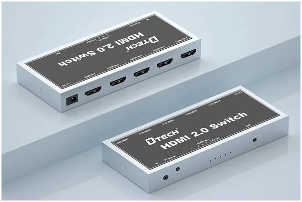 سوئیچ HDMI دی-تک DT-7241، رزولوشن 4K@50/60Hz، پشتیبانی از تا 18 گیگابیت بر ثانیه، نسخه HDMI 2.0، HDCP2.2، پشتیبانی از کنترل از راه دور مادون قرمز IR، نرخ کلاک 600MHz 6G TMDS، نقره ای | DT-7241
