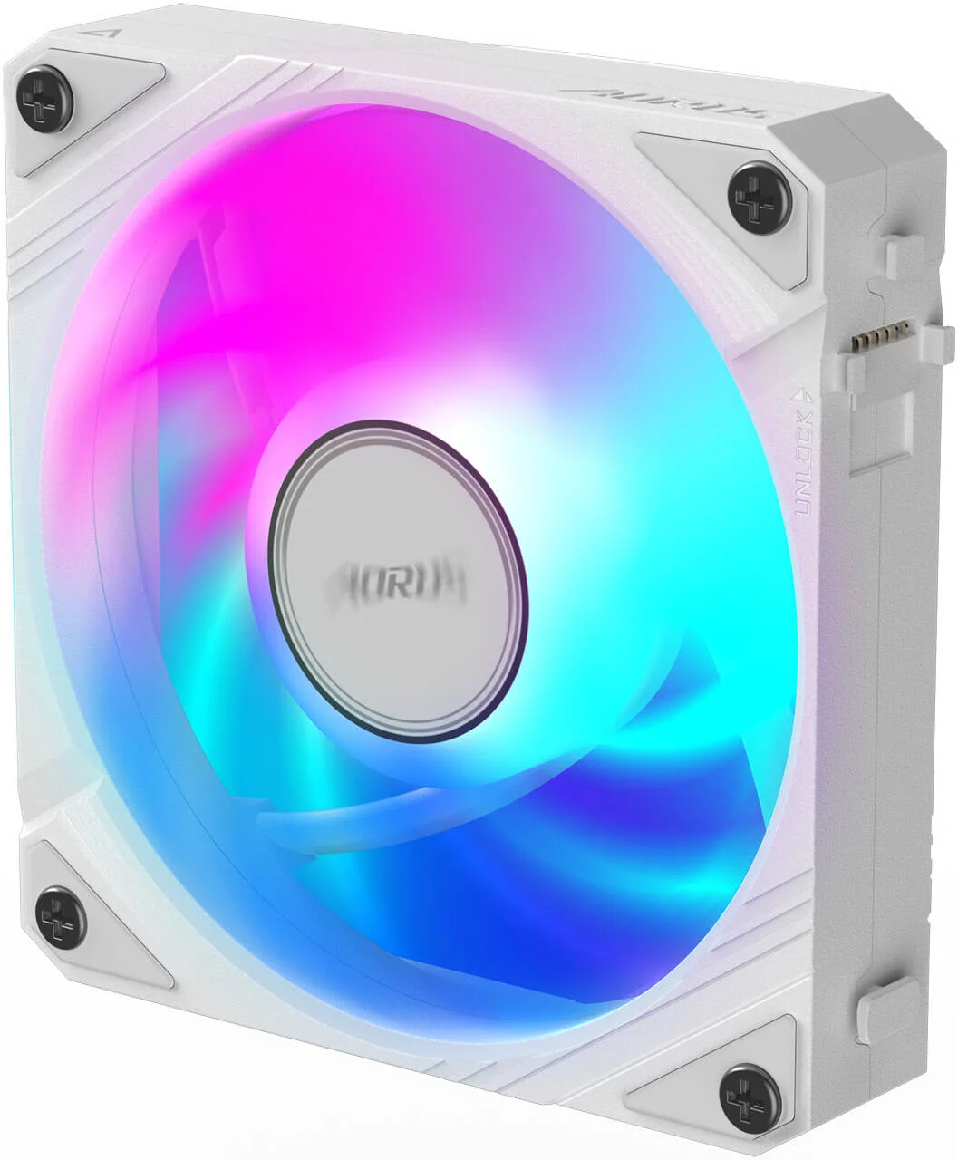 فن کیس GIGABYTE AORUS EZ CHAIN FAN 120 ICE، 120 میلیمتری، سرعت فن 2000 دور در دقیقه، جریان هوای فن 60 CFM، نوع بلبرینگ هیدرودینامیک، تک عددی، سفید | GP-ECFAN1201-ICE فن کیس GIGABYTE AORUS EZ CHAIN FAN 120 ICE، 120 میلیمتری، سرعت فن 2000 دور در دقیقه، جریان هوای فن 60 CFM، نوع بلبرینگ هیدرودینامیک، تک عددی، سفید | GP-ECFAN1201-ICE