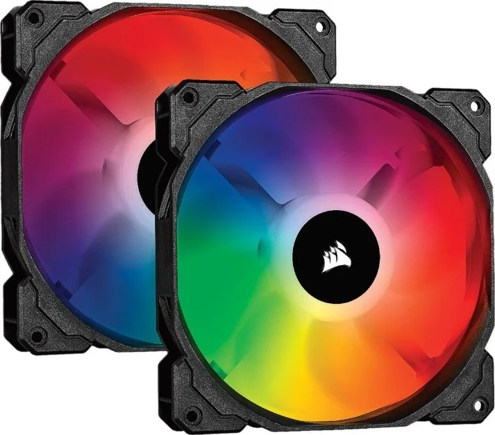 فن دوگانه 140 میلیمتری Corsair ICUE SP140 RGB Pro Performance به همراه NODE مدل CO-9050096-WW فن دوگانه 140 میلیمتری Corsair ICUE SP140 RGB Pro Performance به همراه NODE مدل CO-9050096-WW