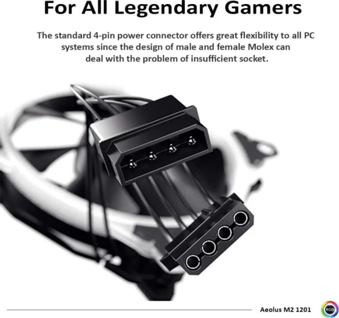 فن کیس 120 میلیمتری Gamdias Aeolus M2-1201 ARGB با بلبرینگ هیدرولیک و عملکرد بیصدا | AEOLUS M2-1201 فن کیس 120 میلیمتری Gamdias Aeolus M2-1201 ARGB با بلبرینگ هیدرولیک و عملکرد بیصدا | AEOLUS M2-1201