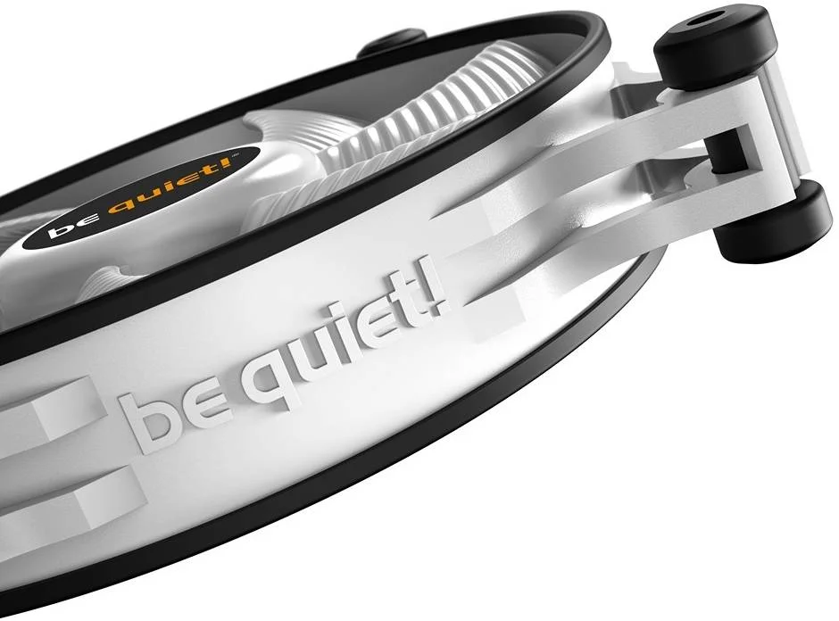 فن کیس 120 میلی‌متری PWM بی کوایت! Shadow Wings 2، سرعت فن 1100 دور در دقیقه، جریان هوای 65 CFM، پره‌های فن بهینه شده برای جریان هوا، قاب فن لاستیکی، تکنولوژی بلبرینگ Rifle، سفید | BL089