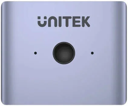 سوئیچ دو طرفه DisplayPort 8K یونیتک، تا رزولوشن 8K@60Hz/4K@120Hz، سوئیچ تک کلیدی، بدنه آلومینیومی، خاکستری فضایی | V1609A