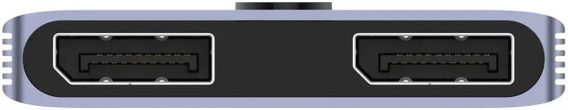 سوئیچ دو طرفه DisplayPort 8K یونیتک، تا رزولوشن 8K@60Hz/4K@120Hz، سوئیچ تک کلیدی، بدنه آلومینیومی، خاکستری فضایی | V1609A