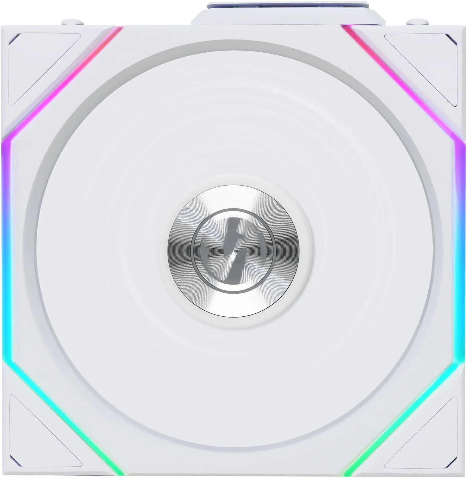 فن کیس بی‌سیم Lian-Li UNI FAN TL 120 با پره معکوس، سایز فن 120 میلی‌متر، سرعت فن 2300 دور در دقیقه، جریان هوای فن 83.4 CFM، نوع بلبرینگ Fluid Dynamic، جنس PBT و PA66، تک عددی، سفید | 12RTL1W1W