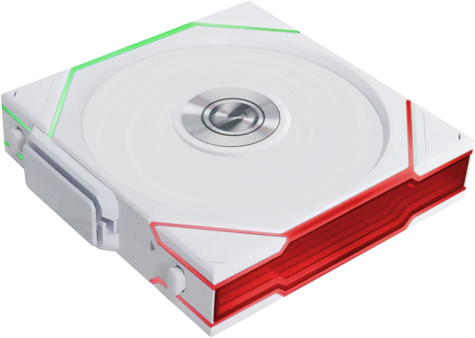 فن کیس بی‌سیم Lian-Li UNI FAN TL 120 با پره معکوس، سایز فن 120 میلی‌متر، سرعت فن 2300 دور در دقیقه، جریان هوای فن 83.4 CFM، نوع بلبرینگ Fluid Dynamic، جنس PBT و PA66، تک عددی، سفید | 12RTL1W1W