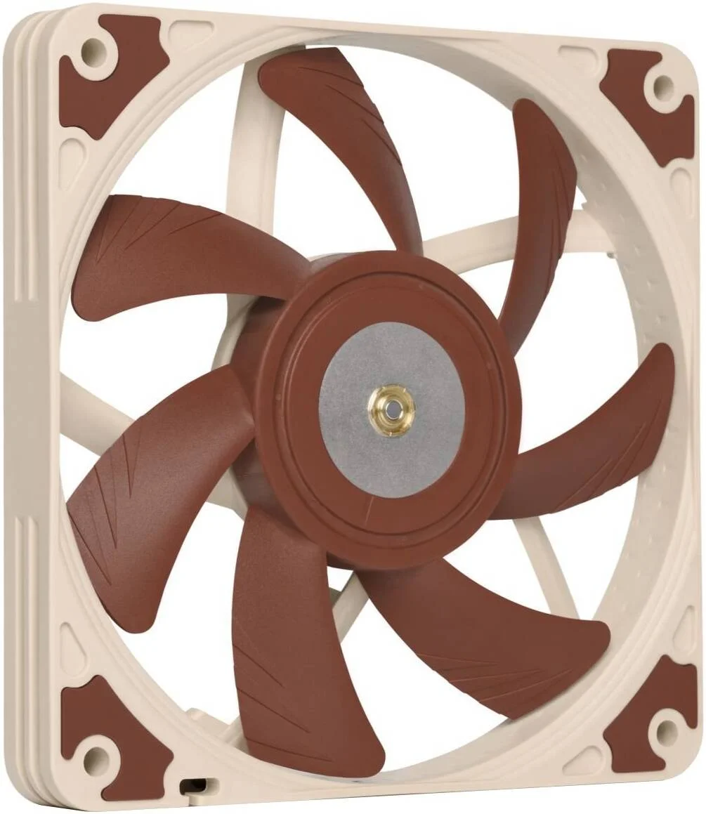 فن کیس Noctua NF-A12x15 FLX، سایز فن 120mm x 120mm، سرعت فن 1850 RPM، جریان هوای فن 55.44 CFM، بلبرینگ SSO2، فریم AAO، سری A با کانال های شتاب جریان، قهوه ای | NF-A12x15 FLX
