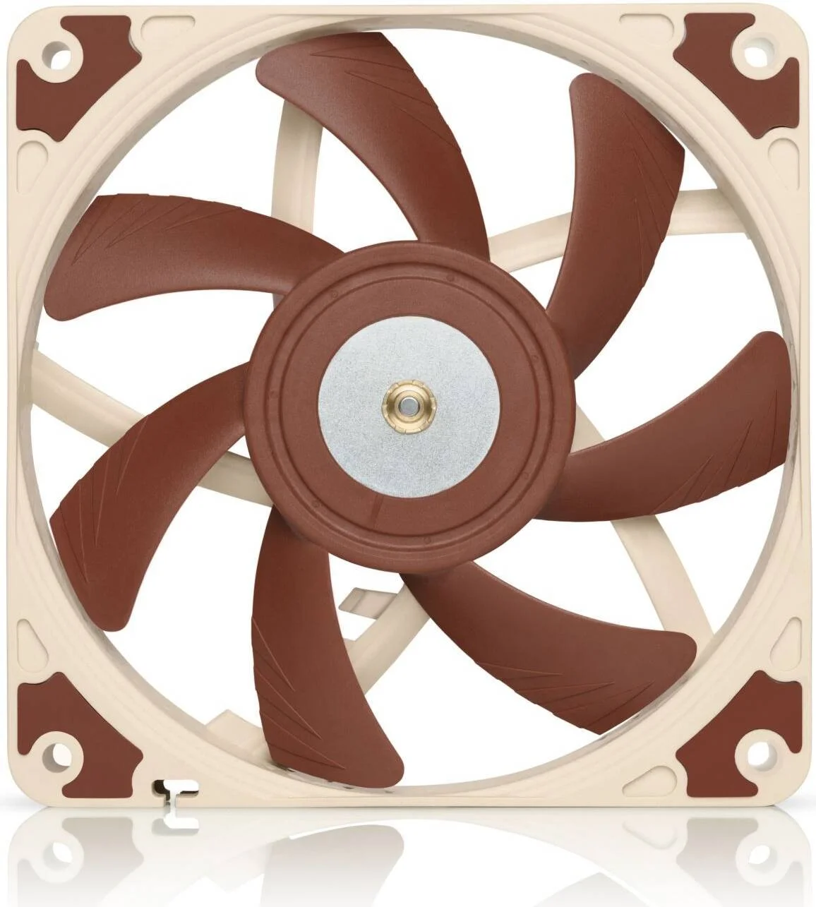 فن کیس Noctua NF-A12x15 FLX، سایز فن 120mm x 120mm، سرعت فن 1850 RPM، جریان هوای فن 55.44 CFM، بلبرینگ SSO2، فریم AAO، سری A با کانال های شتاب جریان، قهوه ای | NF-A12x15 FLX
