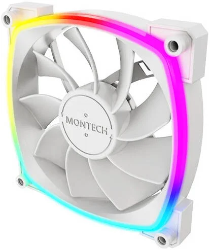فن کیس معکوس Motech RX120 PWM aRGB، سایز 120 میلی‌متر، سرعت 1600 دور در دقیقه، جریان هوای 59 CFM، نوع بلبرینگ Rifle، کنترل هوشمند PWM 4 پین، تک عددی، سفید | RX-120-WHITE