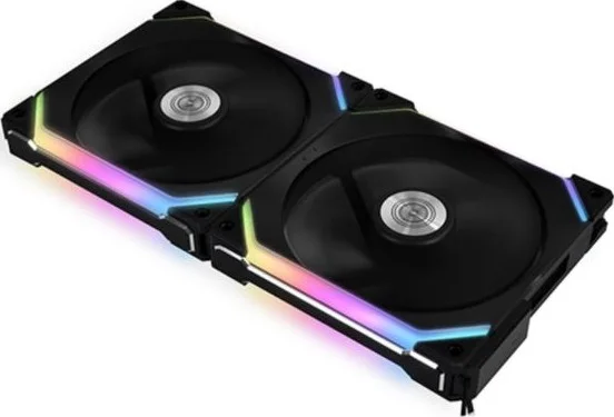 فن 140 میلی‌متری آدرس‌پذیر دیجیتال RGB لیان لی UNI FAN SL140 با کنترلر، بسته دوتایی - مشکی | G99.14UF2B.00