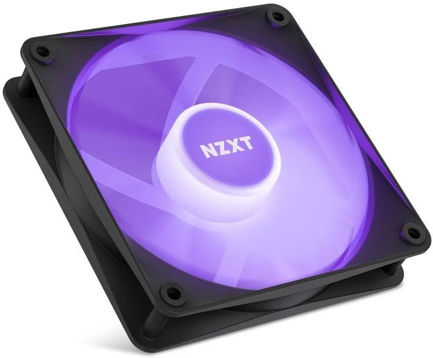 فن‌های NZXT سری F120 RGB Core با کنترلر RGB، جریان هوای بالا و فشار استاتیک، سرعت تا 1800 دور در دقیقه، FDB، جریان هوای 78.86 CFM، همگام‌سازی نورپردازی با کنترلر، بسته‌ی سه‌تایی، مشکی | RF-C12TF-B1