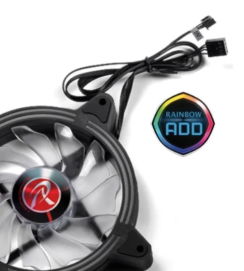 فن تکی رایجینک SKLERA 12 RBW ADD - دارای LED آدرس پذیر، هدر 4 پین ADD و عملکرد PWM، فن 11 پره و بلبرینگ هیدرولیک، بدون کنترل از راه دور | 0R40B00128