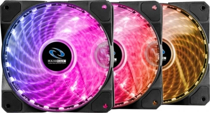 فن ۱۲۰ میلیمتری Raidmax NV-A120R3 با سه LED RGB و کنترلر، اتصال ۶ پین | NV-A120R3 فن ۱۲۰ میلیمتری Raidmax NV-A120R3 با سه LED RGB و کنترلر، اتصال ۶ پین | NV-A120R3