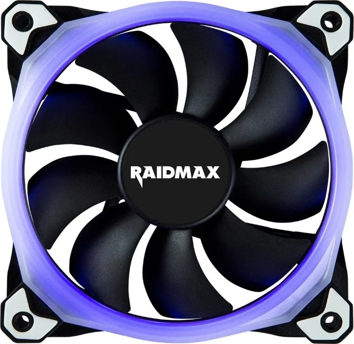 فن کیس 120 میلی متری RGB ریدمکس NV-R120B، فن RGB با ابعاد 120x120x25 میلی متر، کم صدا، سازگار با Asus Aura Sync، MSI Light Sync، Gigabyte RGB | NV-R120B